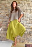 Oscar Asymmetric Hareem Skirt Pant Olive